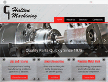 Tablet Screenshot of haltonmachining.com